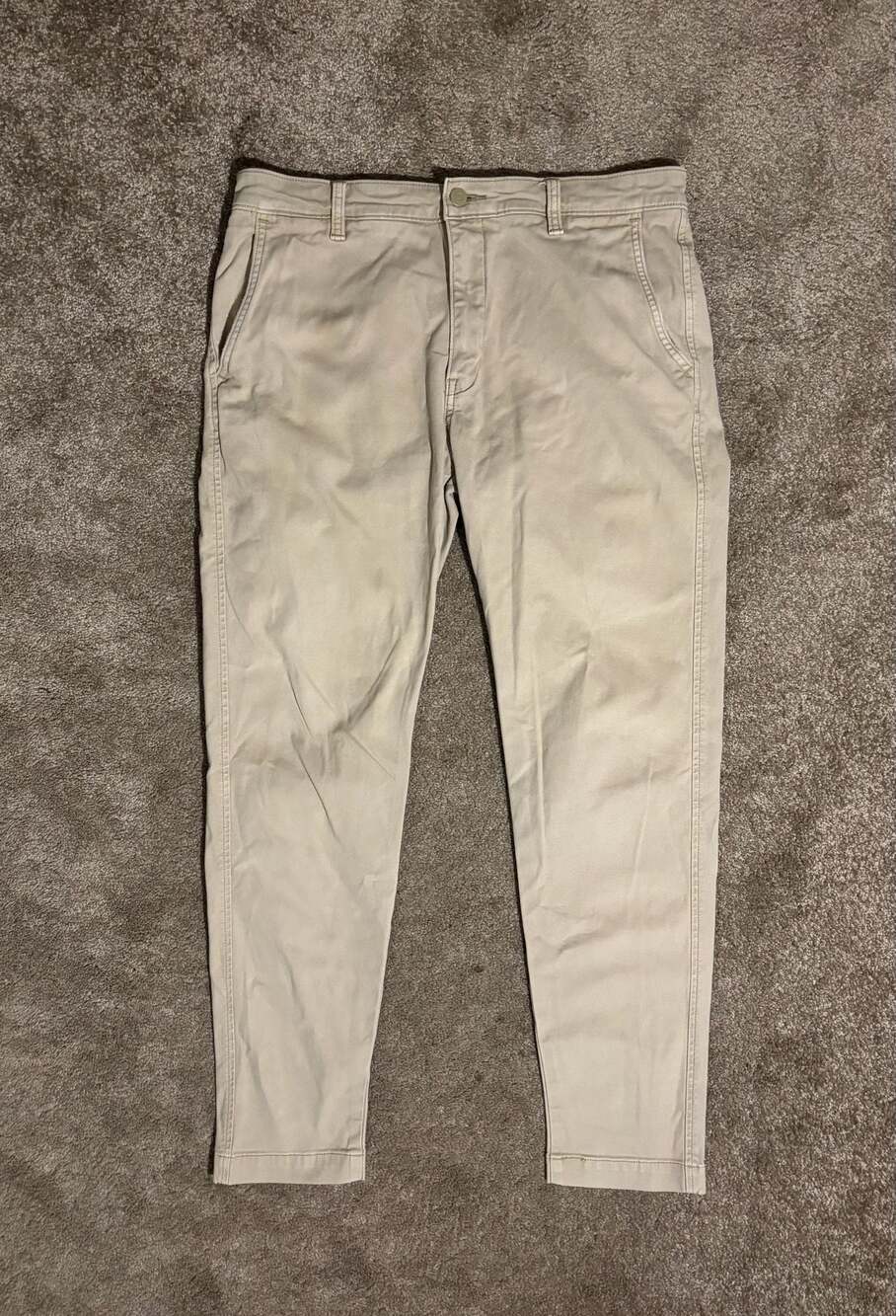 Levi’s Jeans XX Chino Pants 33x32 Relaxed Taper Fit Stretch Khaki